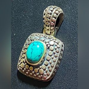 Sterling silver turquoise necklace